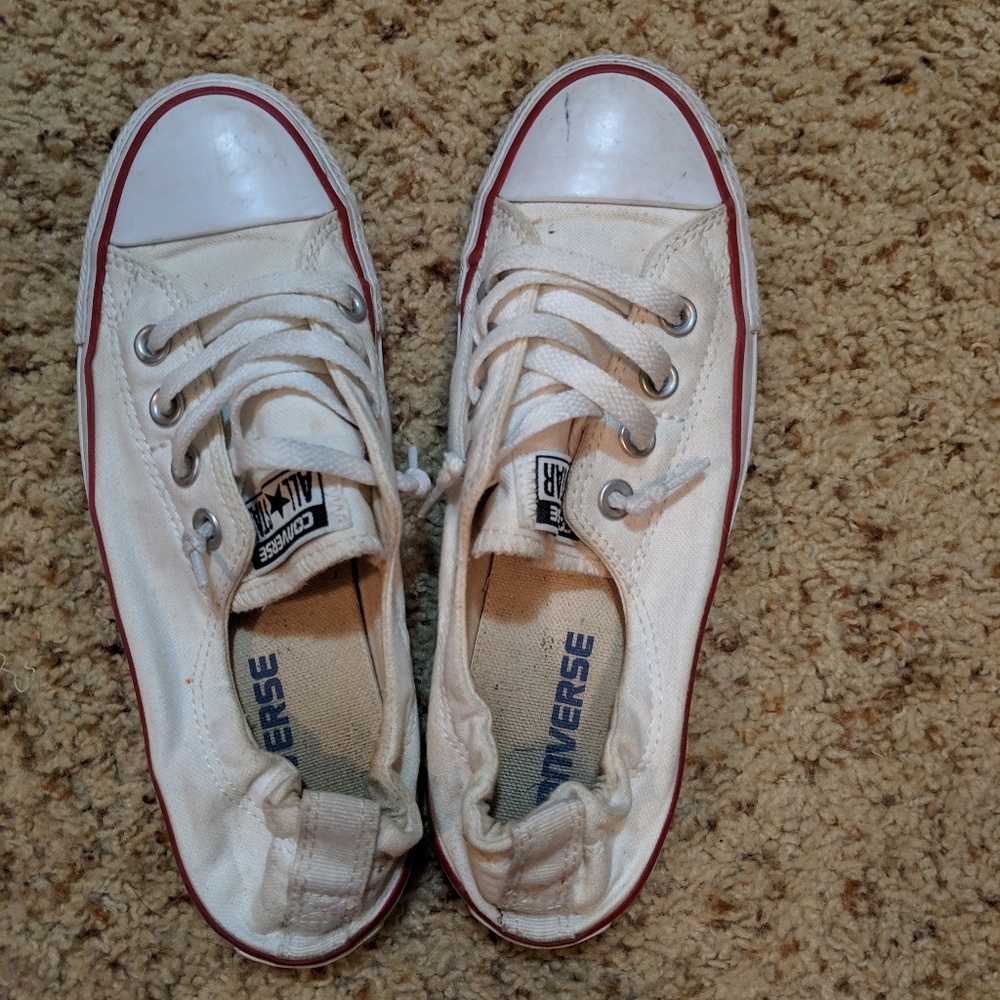 White Shoreline Slip Converse